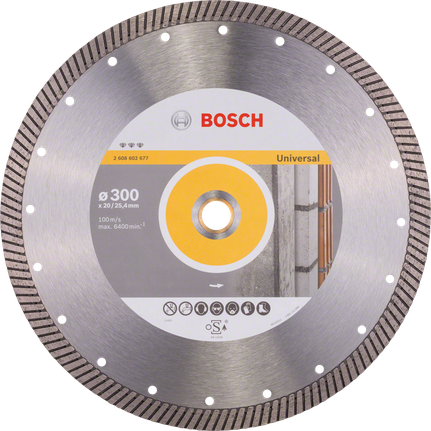 Diamantový řezný kotouč Bosch Best for Universal Turbo 300 mm.