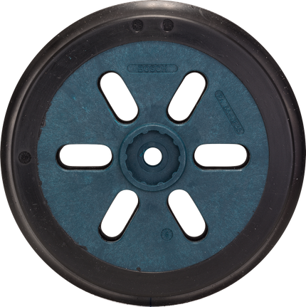 Tvrdý brusný talíř Bosch o průměru 150 mm.