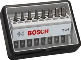 Sada 8 šroubovákových bitů Bosch Robust Line, extra tvrdá, 8dílná.