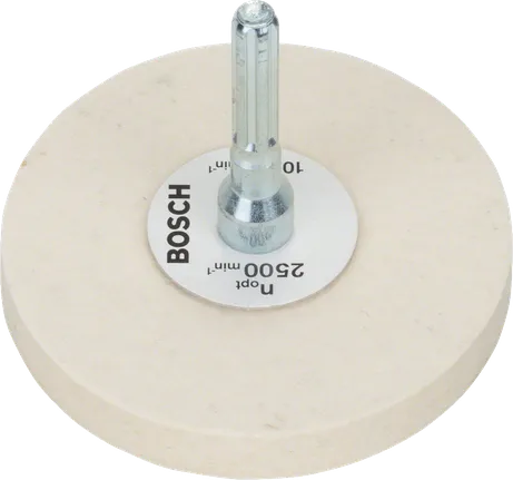 Lešticí plstěný kotouč Bosch 80 mm pro brusný kartáč.