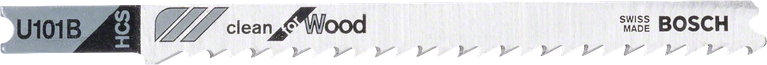 Pilový list Bosch U 101 B pro čisté řezání dřeva.