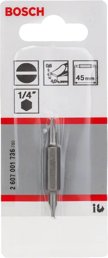 Oboustranný bit Bosch 1/4″ 45 mm.