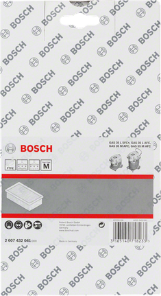 Plochý skládaný filtr Bosch PTFE.