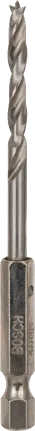 Vrták Bosch Bradpoint 4 mm s šestihrannou stopkou 1/4 palce.