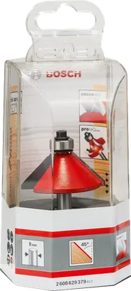 Zkosovací fréza Bosch Expert for Wood 8 mm 45°.