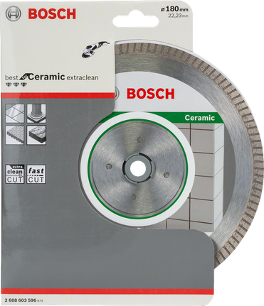 Diamantový řezný kotouč Bosch na keramiku 180 mm.