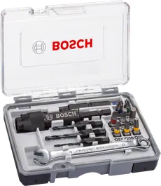 20dílná sada šroubovacích bitů Bosch Drill&Drive v pouzdře.