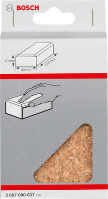 Ruční brusný blok Bosch 120×80×40 mm.