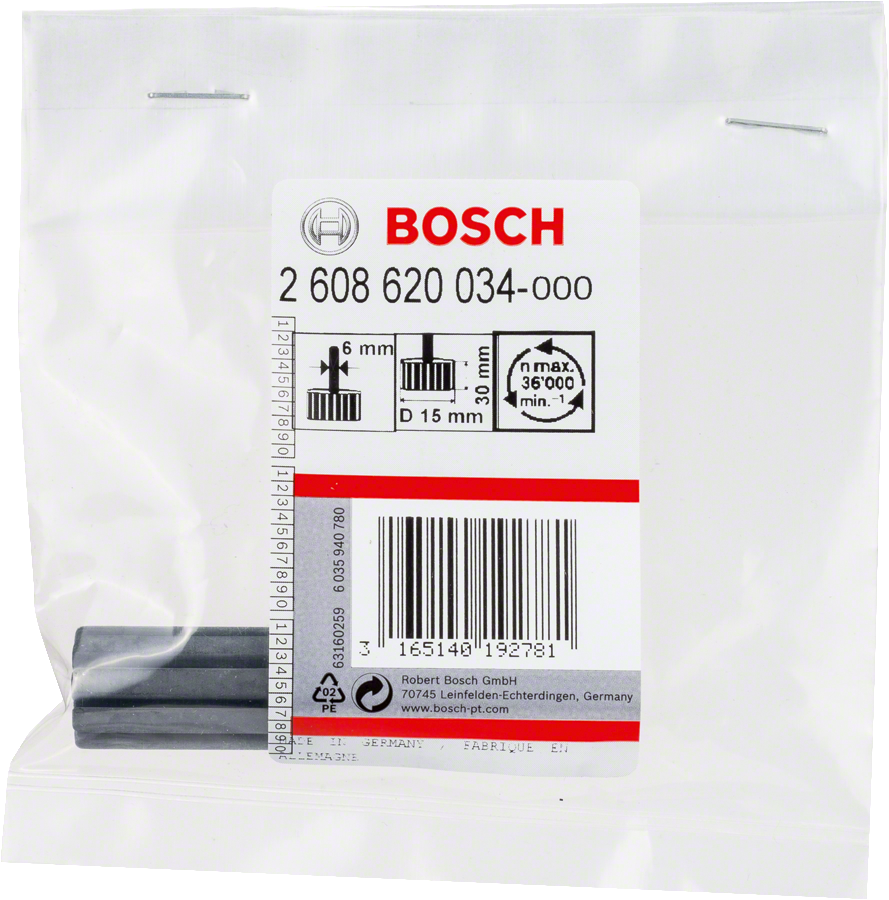 Stopka Bosch pro brusné pouzdra o průměru 15 mm.