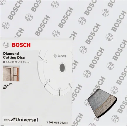 Diamantový řezný kotouč Bosch pro univerzální použití, 150 mm.