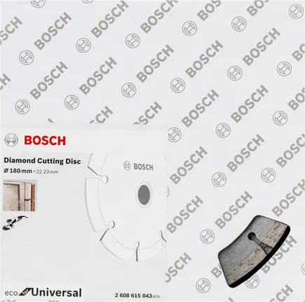 Diamantový řezný kotouč Bosch pro univerzální materiál.