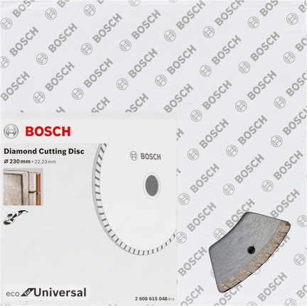Univerzální diamantový řezný kotouč Bosch 230 mm.