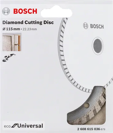 Diamantový řezný kotouč Bosch pro univerzální použití.