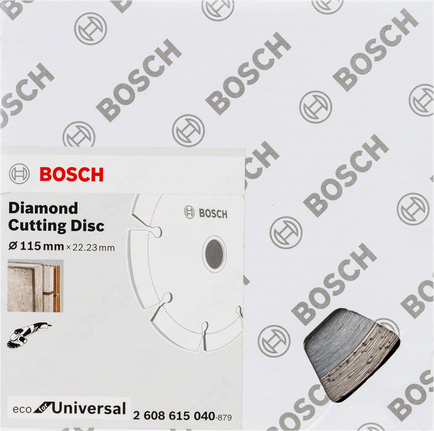Univerzální diamantový řezný kotouč Bosch 115 mm.