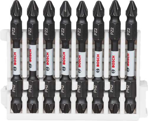 Sada 8 bitů pro šroubovák Bosch Impact Control, 65 mm.