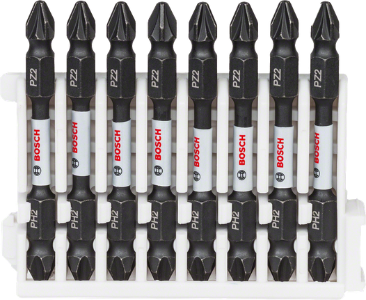 Sada 8 bitů pro šroubovák Bosch Impact Control, 65 mm.