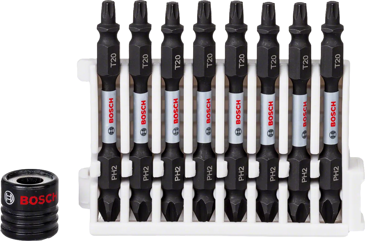 Sada 9 bitů pro šroubovák Bosch Impact Control PH2 T20 65 mm.