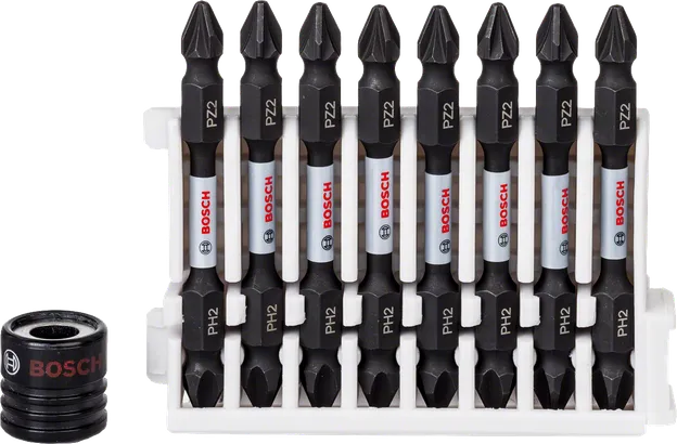 Sada 9 bitů pro šroubováky Bosch Impact Control.