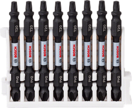 Sada 8 bitů pro šroubovák Bosch Impact Control PH2 T20 65 mm.