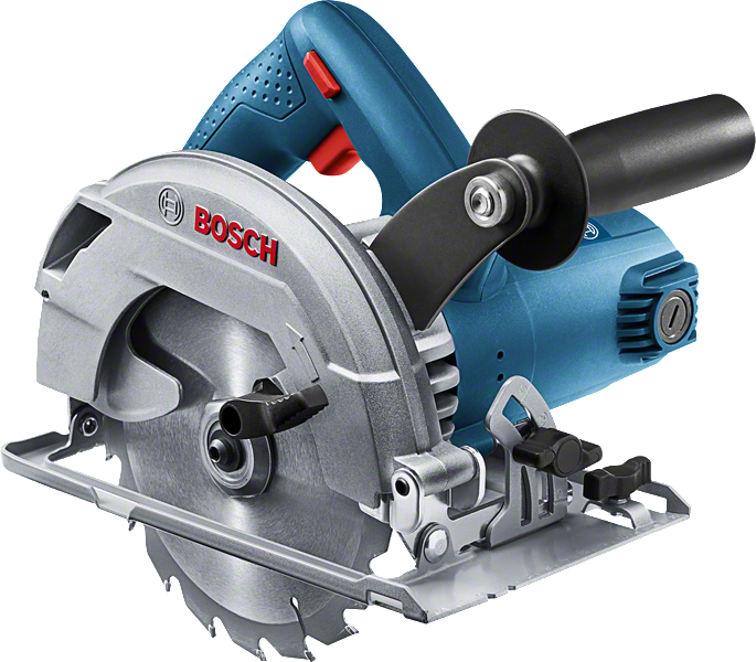 Ruční okružní pila Bosch GKS 600 na řezání dřeva.