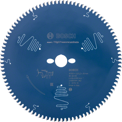 Pilový kotouč Bosch Expert pro vysokotlaké lamináty, 96 zubů.