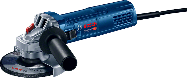 Úhlová bruska Bosch GWS 9-125 S s kotoučem o průměru 125 mm.