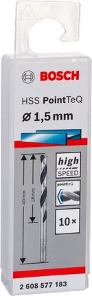 Vrták Bosch HSS PointTeQ 1,5 mm.