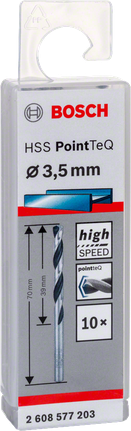 Vrtáky Bosch HSS PointTeQ 3,5 mm.