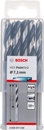 Sada vrtáků Bosch HSS PointTeQ 7,1 mm.