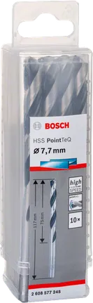Vrtáky Bosch HSS PointTeQ 7,7 mm.