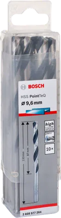 Vrtáky Bosch HSS PointTeQ 9,6 mm.