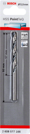 Vrták Bosch HSS PointTeQ 5,5 mm.