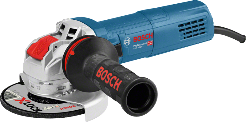 Úhlová bruska Bosch GWX 9-125 S se systémem X-LOCK.
