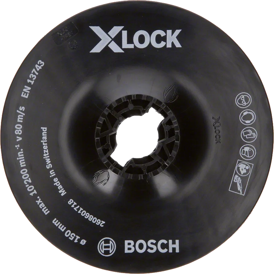 Brusný kotouč Bosch X-LOCK 150 mm pro úhlové brusky.