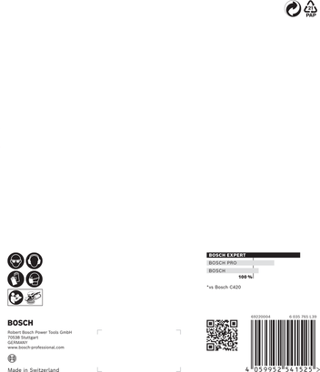 Brusný papír Bosch EXPERT C470, zrnitost 60, 150 mm.