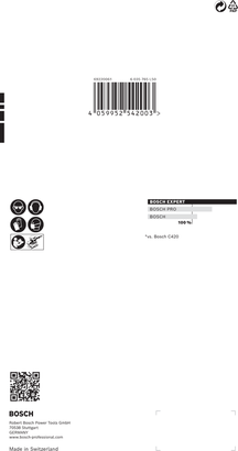 Brusný papír Bosch EXPERT C470 115 x 230 mm G 80 10dílný.