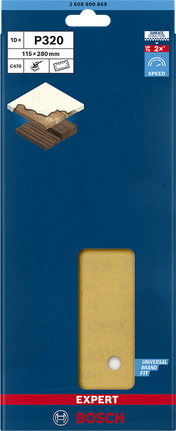 Brusný papír Bosch EXPERT C470 P320 115×280 mm.