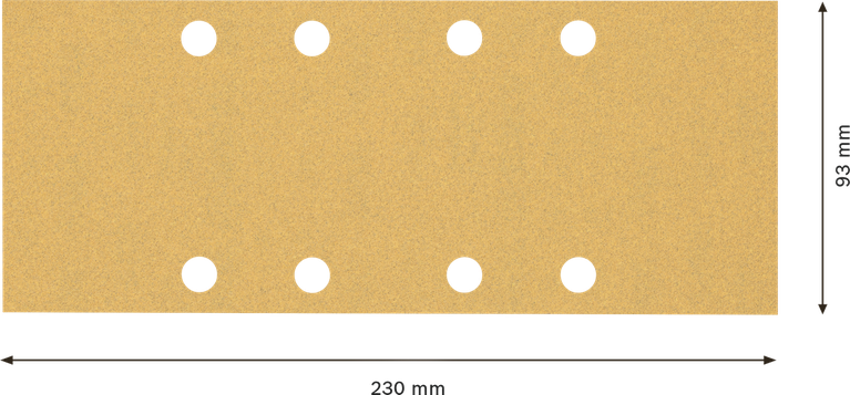 Brusný papír Bosch EXPERT C470 93x230 mm s 8 otvory.