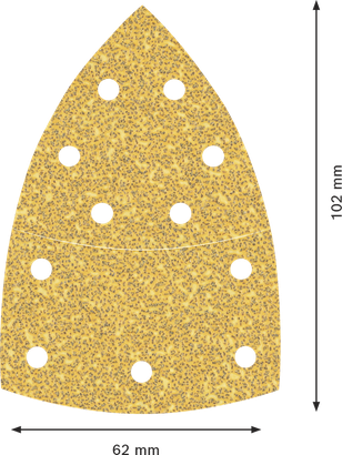 Brusný papír Bosch EXPERT C470 102x62 mm 11 děr.