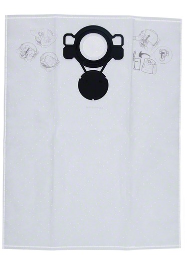 Flísový sáček Bosch pro odsávání prachu s bezpečným uchycením.