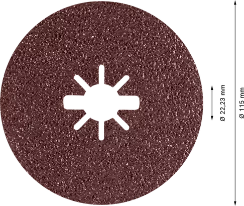 Bosch EXPERT R781 Prisma Keramický fibrový kotouč X-LOCK 115 mm.