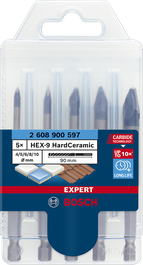 Sady vrtáků EXPERT HEX-9 Hard Ceramic