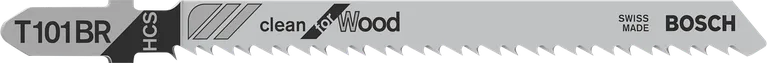 Pilový list Bosch T101BR pro čisté řezání dřeva.