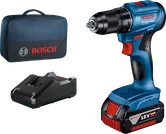 Akumulátorová vrtačka Bosch GSR 185-LI s nabíječkou a kufrem.
