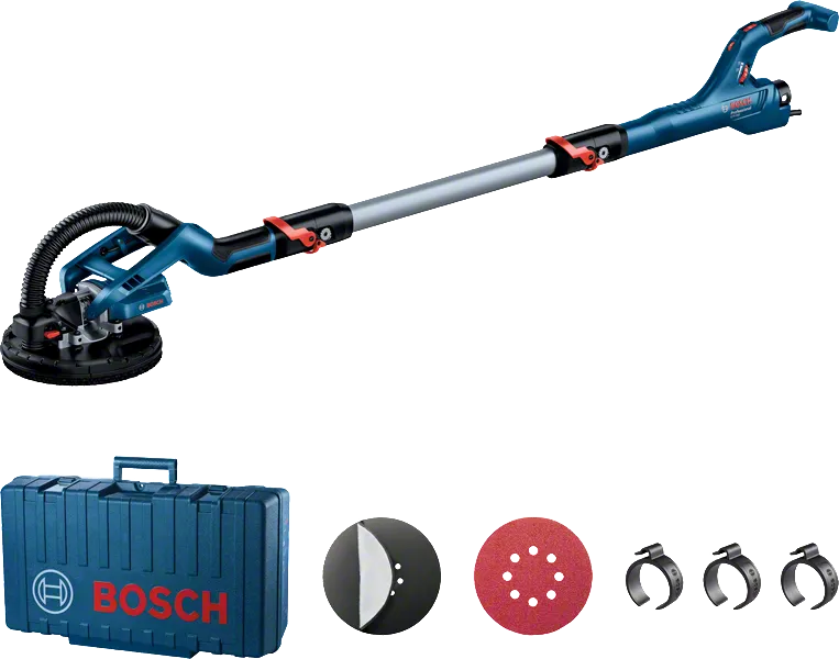 Bruska na sádrokarton Bosch GTR 550 s kufrem a příslušenstvím.