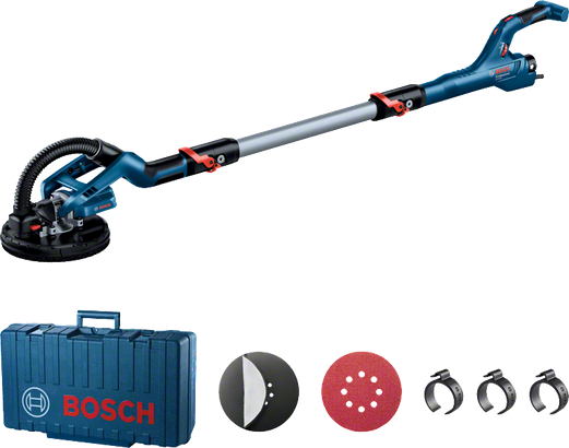 Bruska na sádrokarton Bosch GTR 550 s kufrem a příslušenstvím.
