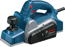 Elektrický hoblík Bosch GHO 6500 s knoflíkem pro nastavení hloubky řezu.