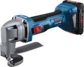 Akumulátorové nůžky na kov Bosch GSC 18V-16 E na řezání oceli.