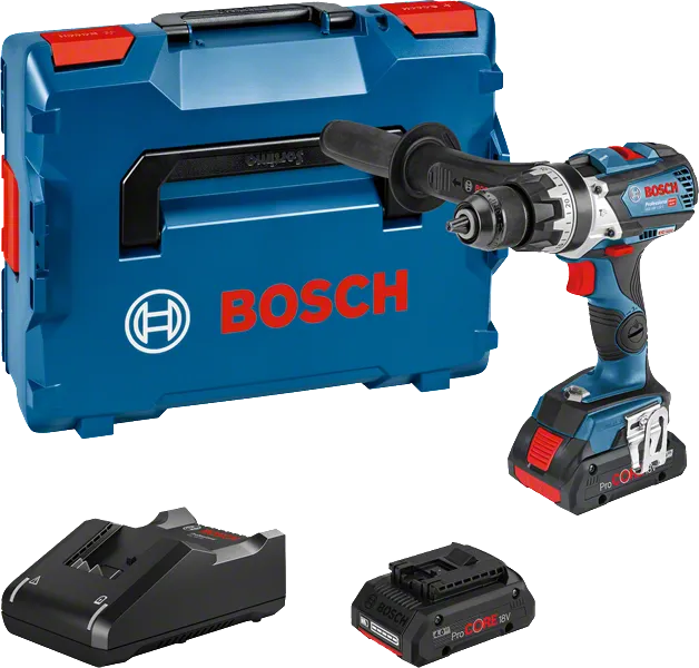 Sada akumulátorových kombinovaných vrtaček Bosch GSB 18V-110 C s kufrem.