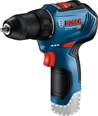 Akumulátorová vrtačka Bosch GSR 12V-30 s kovovým sklíčidlem.
